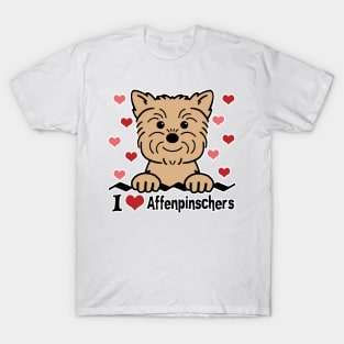 I Love Affenpinschers T-Shirt